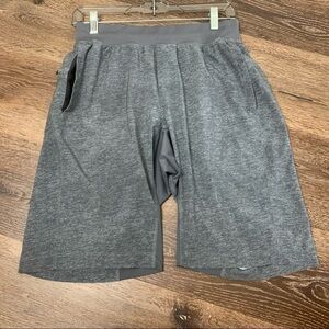 Lululemon Mens gray T.H.E Shorts athletic linerless shorts S
